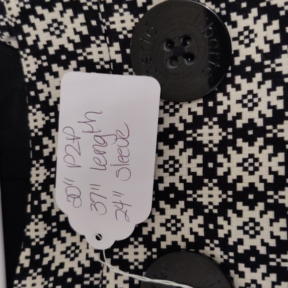 Liberté by Emanuel Ungaro NWT Size 14 Pea Coat Large Black Buttons #918 - Picture 7 of 12